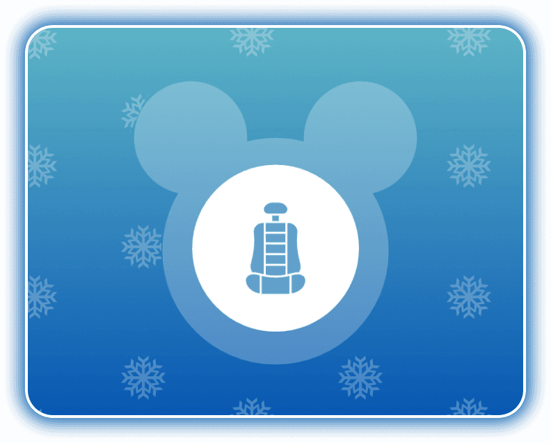 Family transfer to Disneyland Paris with a child seat
